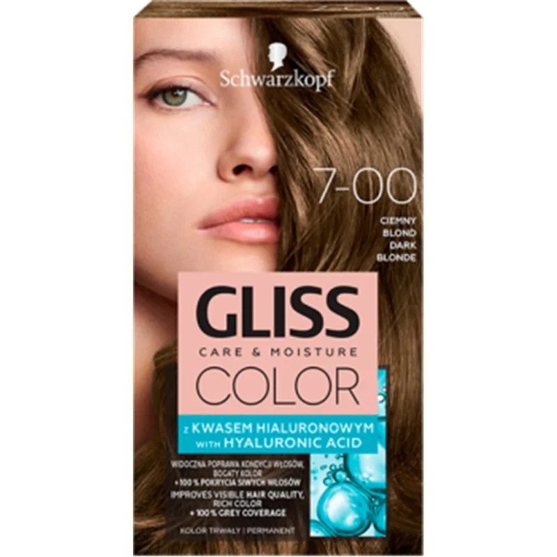 Schwarzkopf Gliss Color Farba do włosów ciemny blond 7-00