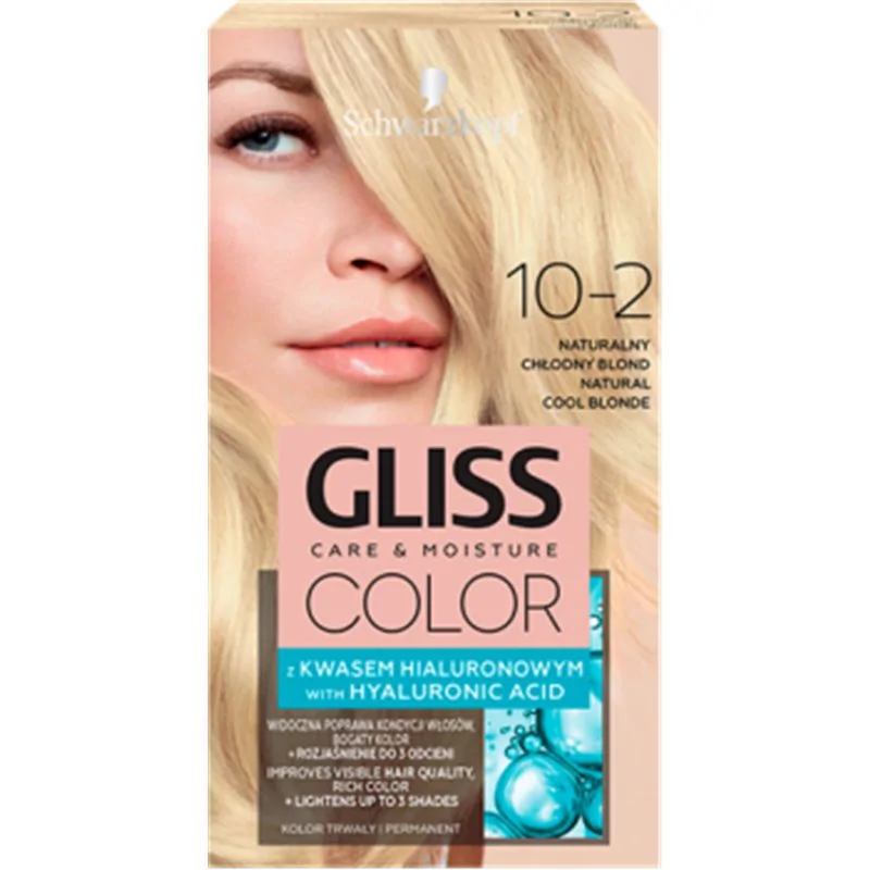 Schwarzkopf Gliss Color Farba do włosów naturalny chłodny blond 10-2