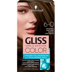 Schwarzkopf Gliss Color Farba do włosów naturalny jasny brąz 6-0