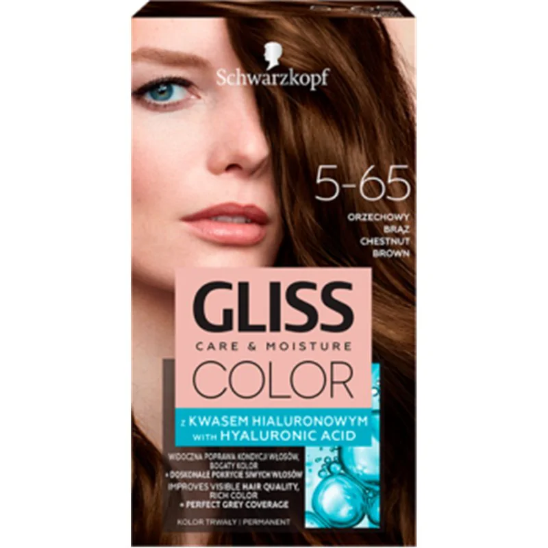 Schwarzkopf Gliss Color Farba do włosów orzechowy brąz 5-65