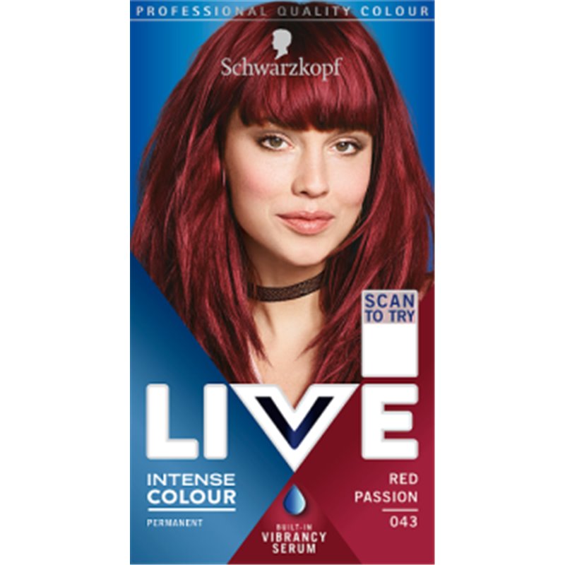 Schwarzkopf Live Intense Colour Red Passion 043 Farba do włosów