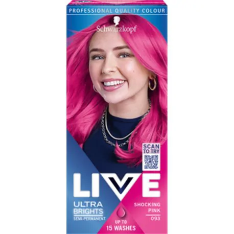 Schwarzkopf Live Ultra Brights or Pastel Farba do włosów 093 Shocking Pink