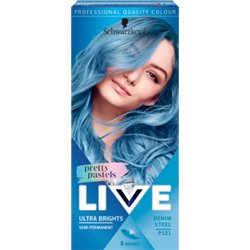 Schwarzkopf Live Ultra Brights Pretty Pastels Farba do włosów Denim Steel P121