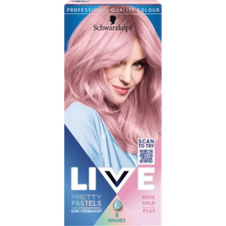 Schwarzkopf Live Ultra Brights Pretty Pastels Farba do włosów Rose Gold P123