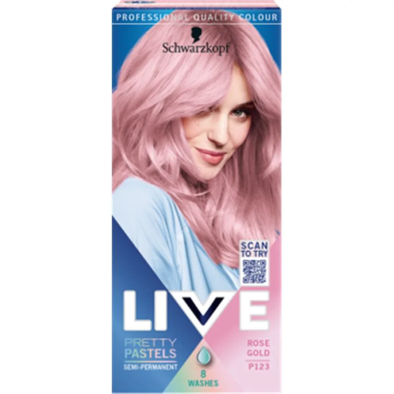 Schwarzkopf Live Ultra Brights Pretty Pastels Farba do włosów Rose Gold P123