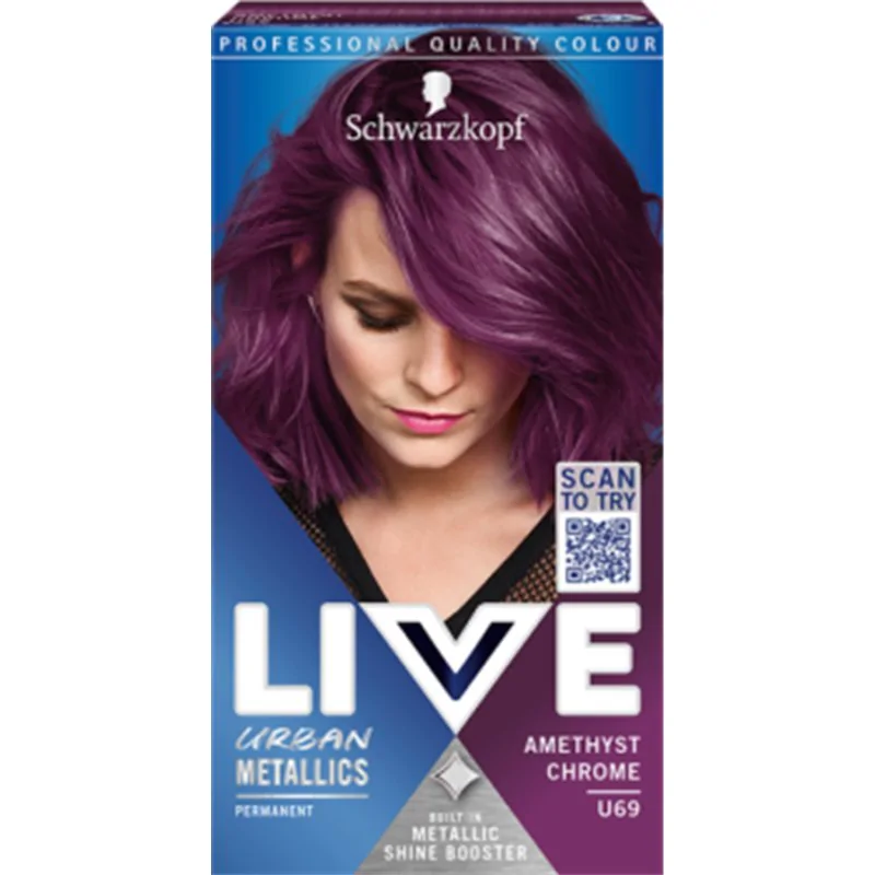 Schwarzkopf Live Urban Metallics Farba do włosów Amethyst Chrome U69