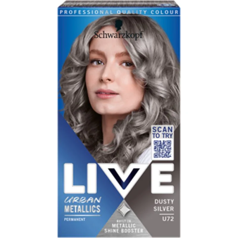 Schwarzkopf Live Urban Metallics Farba do włosów Dusty Silver U72