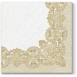 Serwetki 40 cm x 40 cm Airlaid Royal Lace (gold) 50szt
