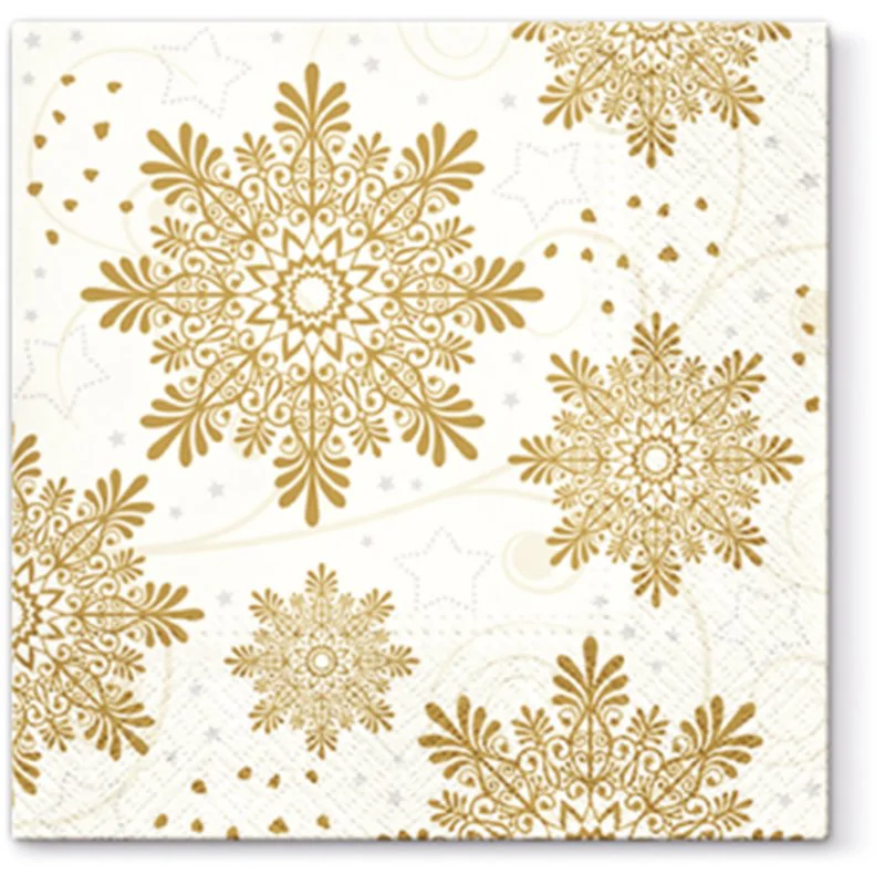 Serwetki Boże TAT Snowflakes Cream