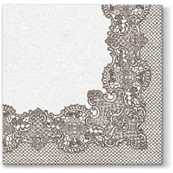 Serwetki Paw Airlaid Royal Lace (Brown) 40 cm X 40 cm 50 szt AAN002400