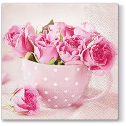 Serwetki TaT Roses in a Cup