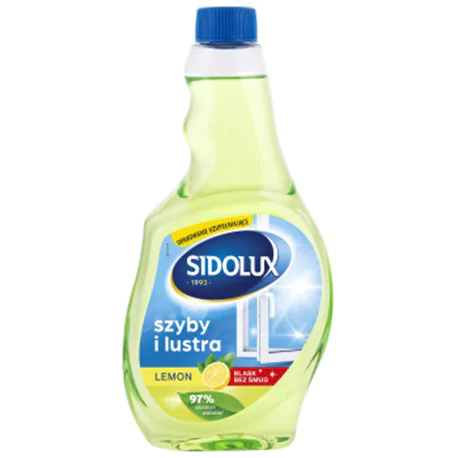 Sidolux Crystal płyn do mycia szyb Lemon 500ml zapas