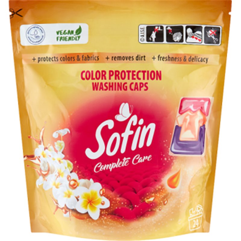 Sofin Color kapsułki do prania tkanin kolorowych 24 szt