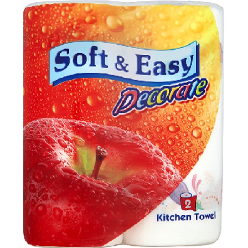 Soft & Easy Decorate Ręcznik uniwersalny 2 warstwy 2 rolki