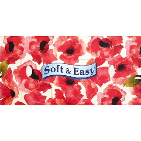 Soft & Easy Flowers Chusteczki kosmetyczne 2 warstwy 80 sztuk