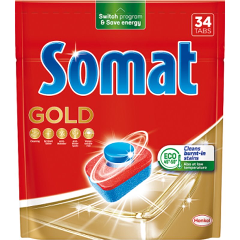 Somat Gold Tabletki do zmywarki 632,4 g (34 x 18,6 g)