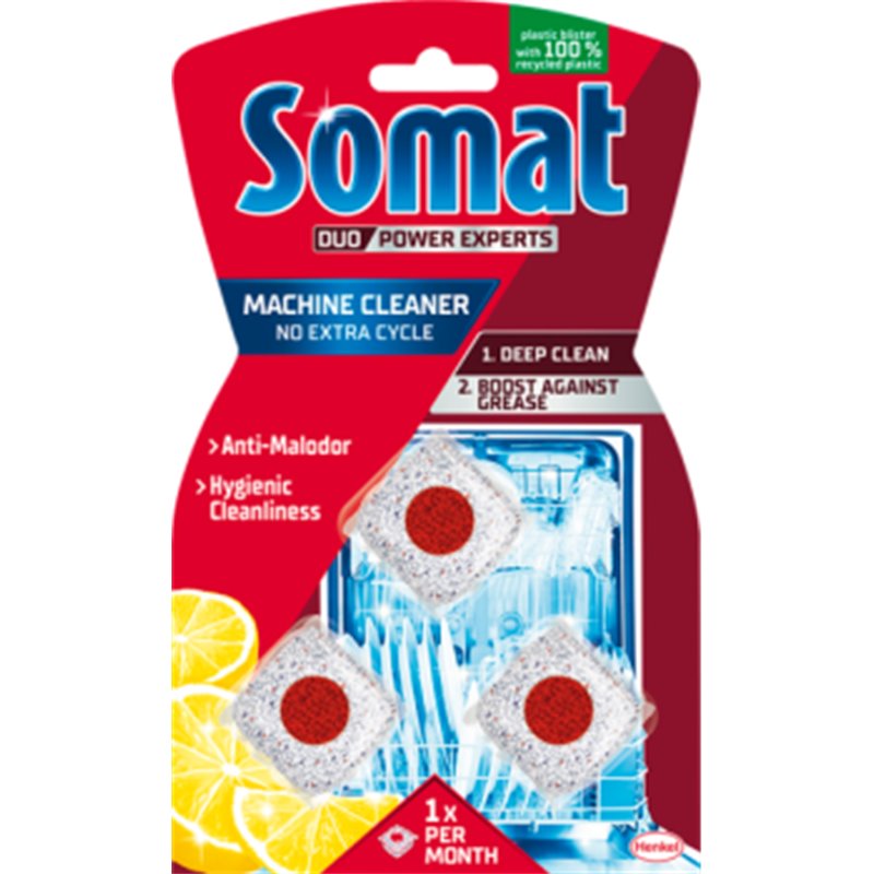 Somat tabletki do czyszczenia zmywarki Machine Cleaner Anti-Grase 3szt