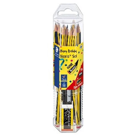Staedtler ołówek noris, 12 szt. hb + gratis: gumka + temperówka