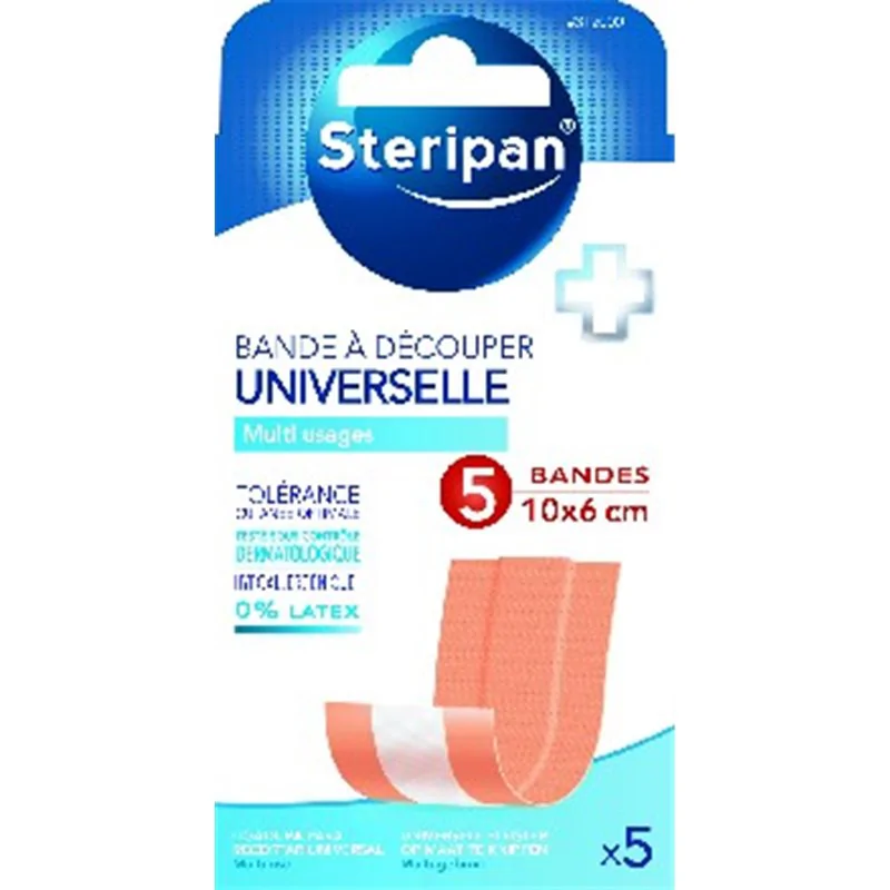 Steripan hipoalergiczne wodoodporne plastry z opatrunkiem 5 szt. (10*6cm) 312000