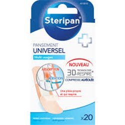 Steripan specjalne wodoodporne plastry z opatrunkiem 10 szt. (2 rozmiary) 312019