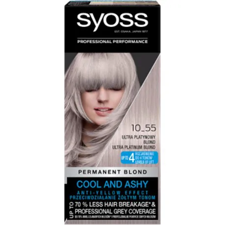 Syoss Blond Cool Blonds Farba do włosów ultra platynowy blond 10-55