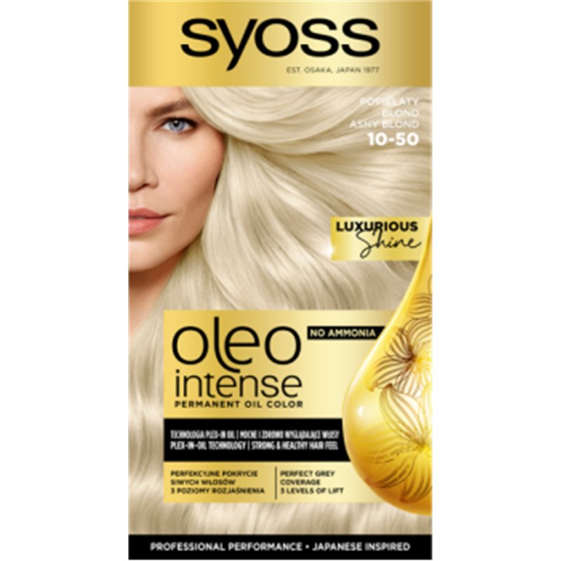 Syoss Oleo Intense Farba do włosów Popielaty Blond 10-50