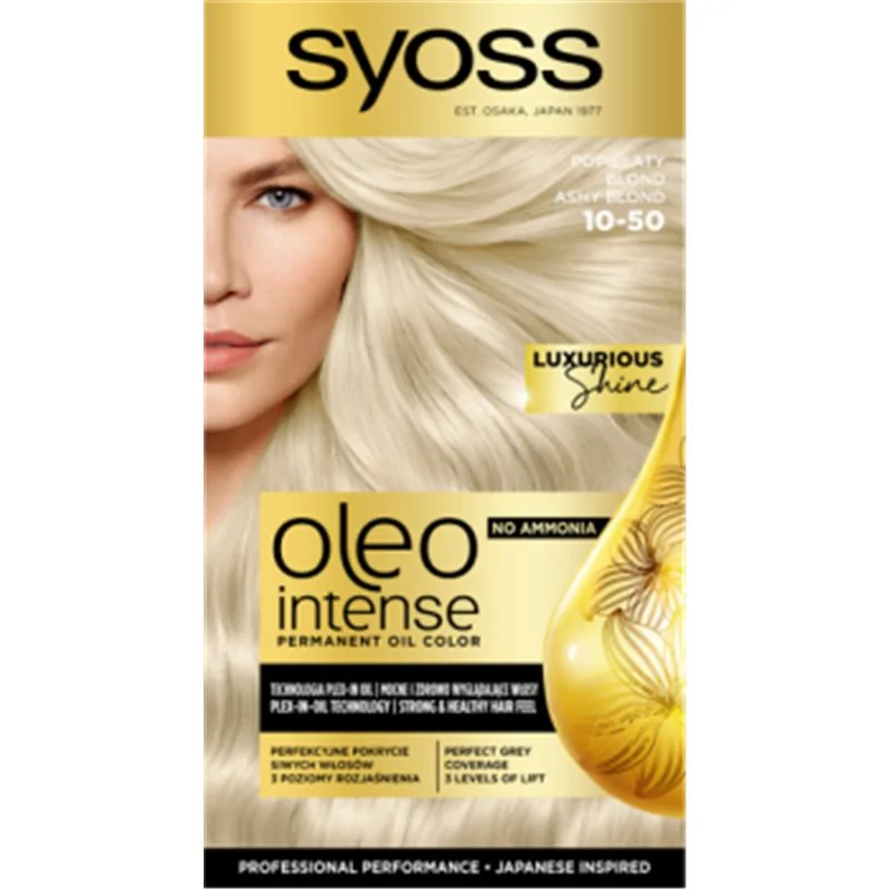 Syoss Oleo Intense Farba do włosów Popielaty Blond 10-50