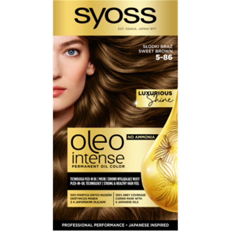 Syoss Oleo Intense Farba do włosów Słodki Brąz 5-86