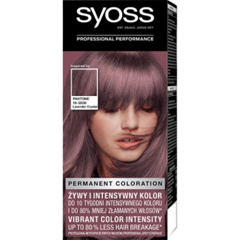 Syoss Permanent Coloration Pantone Farba do włosów trwale koloryzująca 8-23 Lawendowy Kryształ