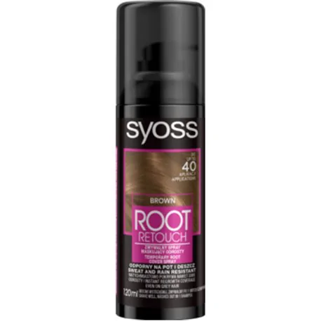 Syoss Root Retoucher Brąz zmywalny spray maskujący odrosty 120ml