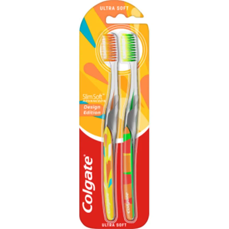 Szczoteczka do zębów Colgate Slim Soft Advanced Design Edition 2szt