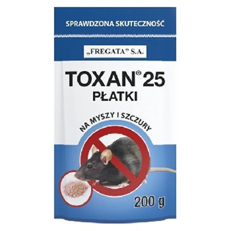 Toxan płatki trutka na myszy i szczury 150g