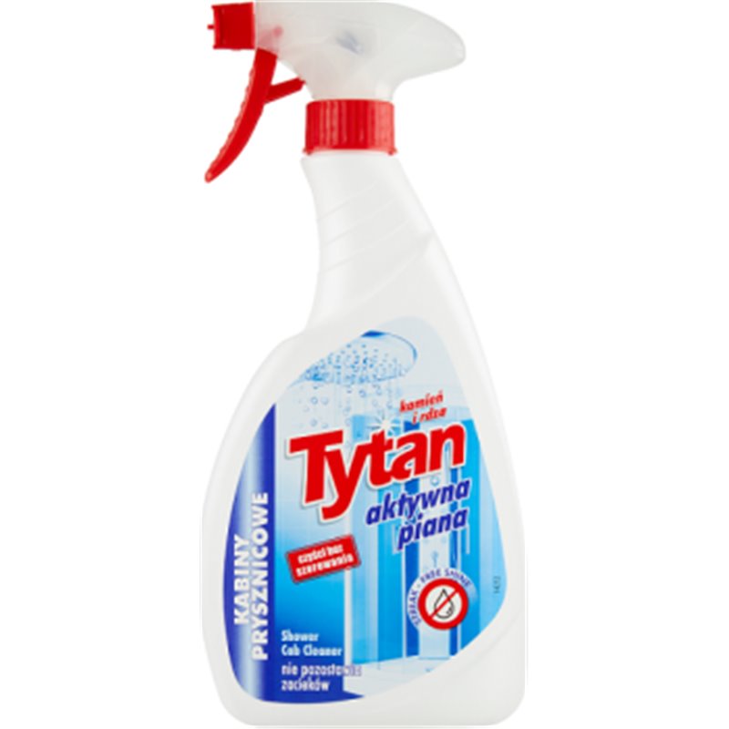 Tytan płyn do mycia kabin prysznicowych spray 500g + 150g