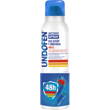 Undofen Aktywny spray do stóp i obuwia 48 h 150 ml