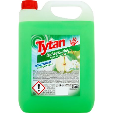Uniwersalny płyn do mycia zielone jabłuszko Tytan koncentrat 5kg