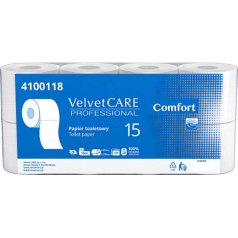 Velvet Care Professional Comfort Papier toaletowy 8 rolek