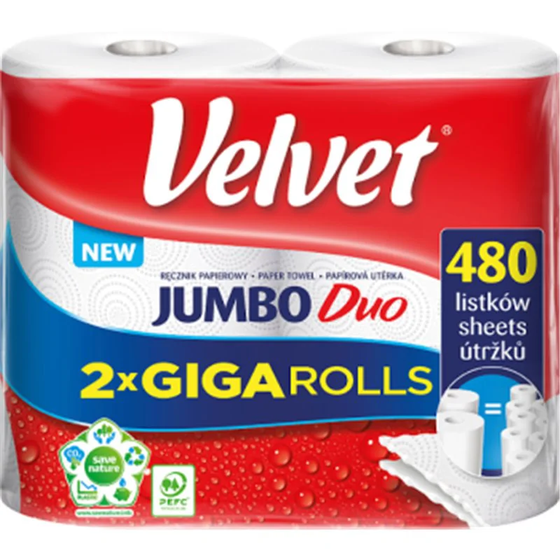 Velvet Jumbo Duo Ręcznik papierowy 2 rolki