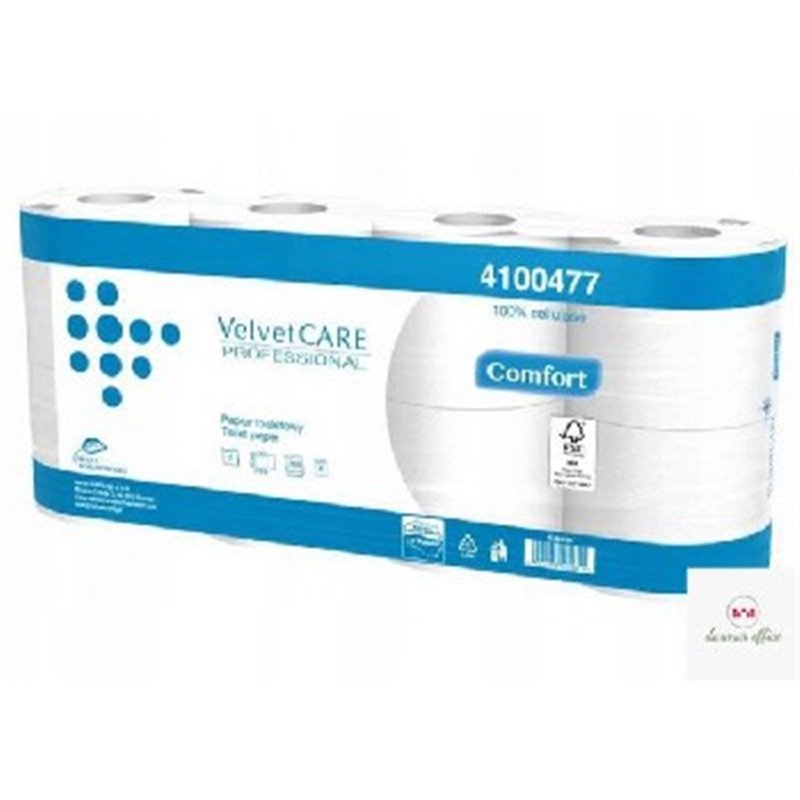 Velvet Professional Papier toaletowy Biały 27,5 Comfort 12szt.