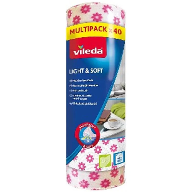 Vileda ściereczka uniwersalna Light&Soft 40 szt.