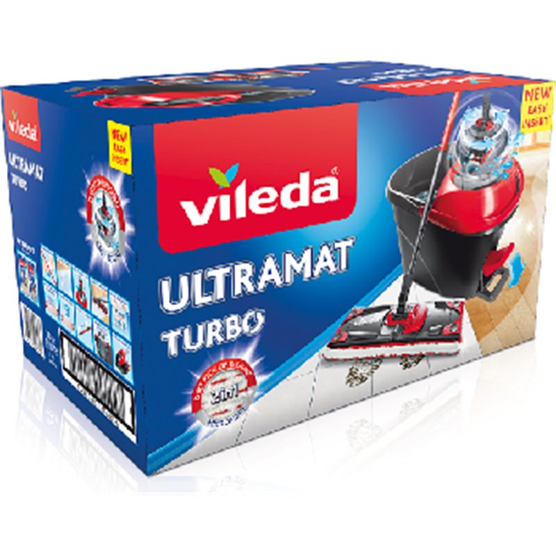 Vileda Ultramat Turbo Zestaw mop obrotowy