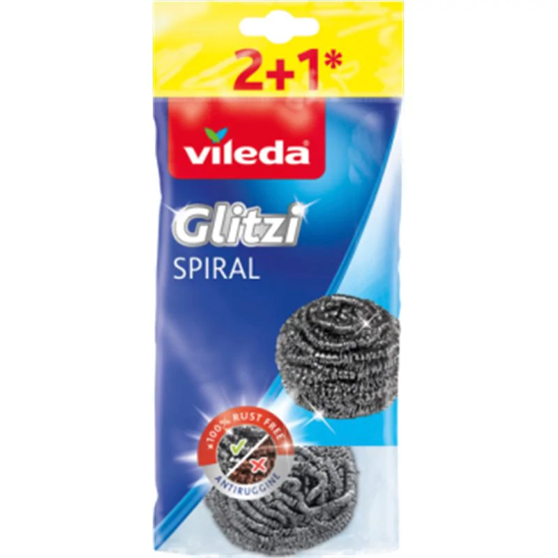 Vileda zmywak Glitzi Inox 3 sztuki