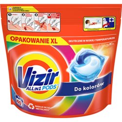 Vizir Platinum PODS Kapsułki do prania, do kolorowych ubrań, 40 prań
