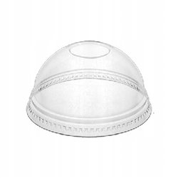 Wieczko do kubków pet 0,2-0.3 wypukłe 50szt + otwór