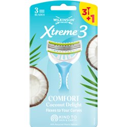 Wilkinson Sword Xtreme3 Coconut Delight Jednorazowe maszynki do golenia dla kobiet 4 sztuki