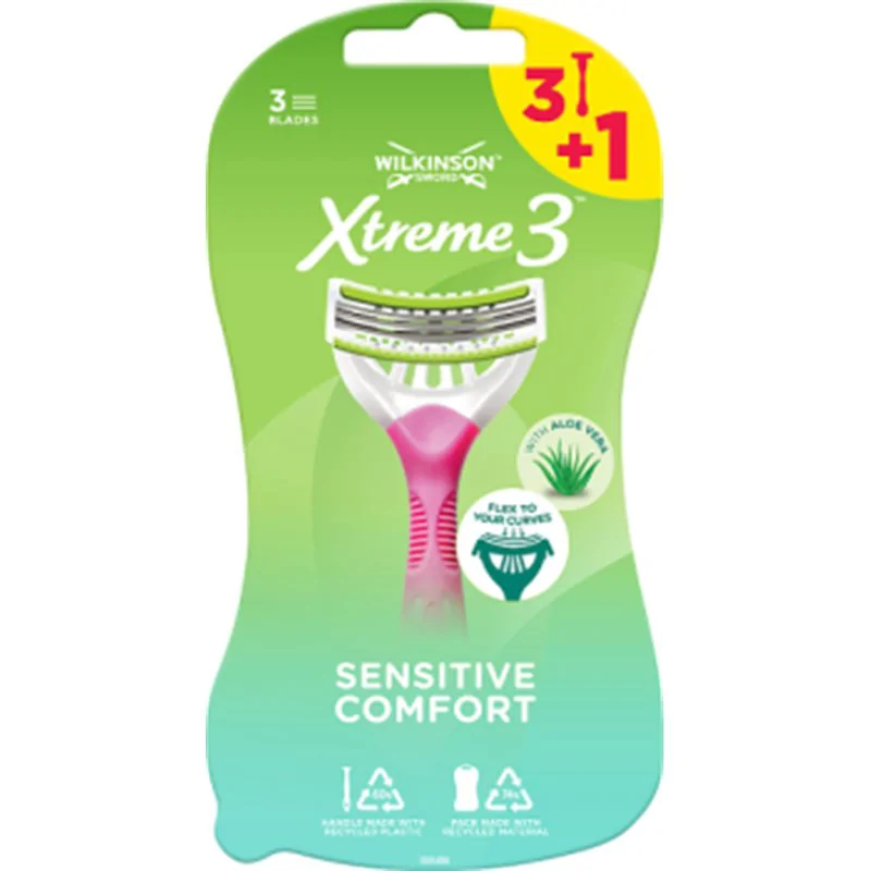 Wilkinson Sword Xtreme3 Comfort Sensitive Jednorazowe maszynki do golenia 4 sztuki