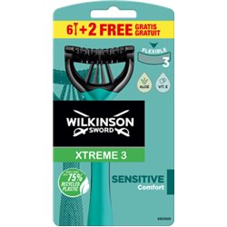 Wilkinson Sword Xtreme3 Sensitive Jednorazowe maszynki do golenia 8 sztuk