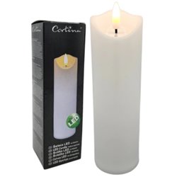 Wkład do zniczy Świeca LED 17,5 cm biała Cortina