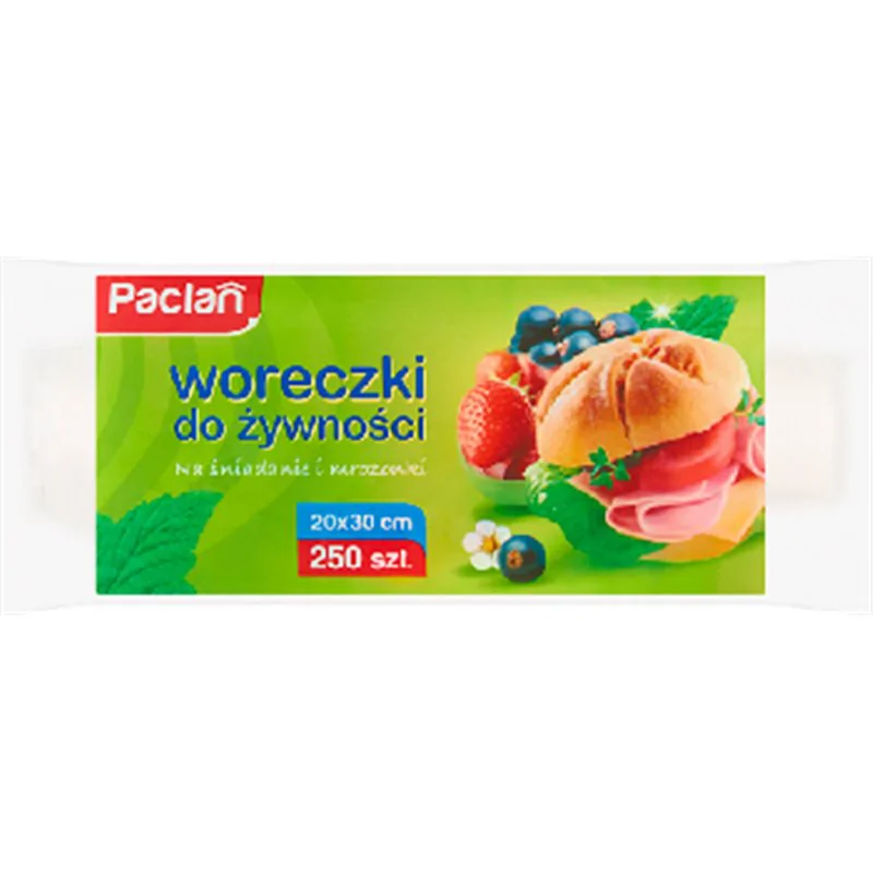 Woreczki do żywności Paclan 20 x 30 cm 250 sztuk