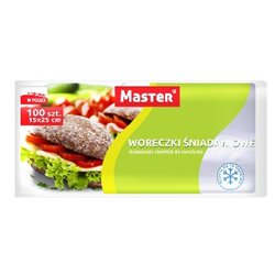 Woreczki śniadaniowe ekstra 15*25 a'100 rolka Master S009