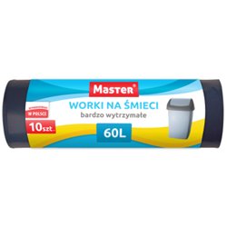 Worki na odpady Master LD 60l a'10 czar. S021